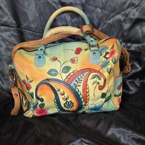 Anna by Anuschka Women's Leather Large Purse , Jaipur Paisley Spring